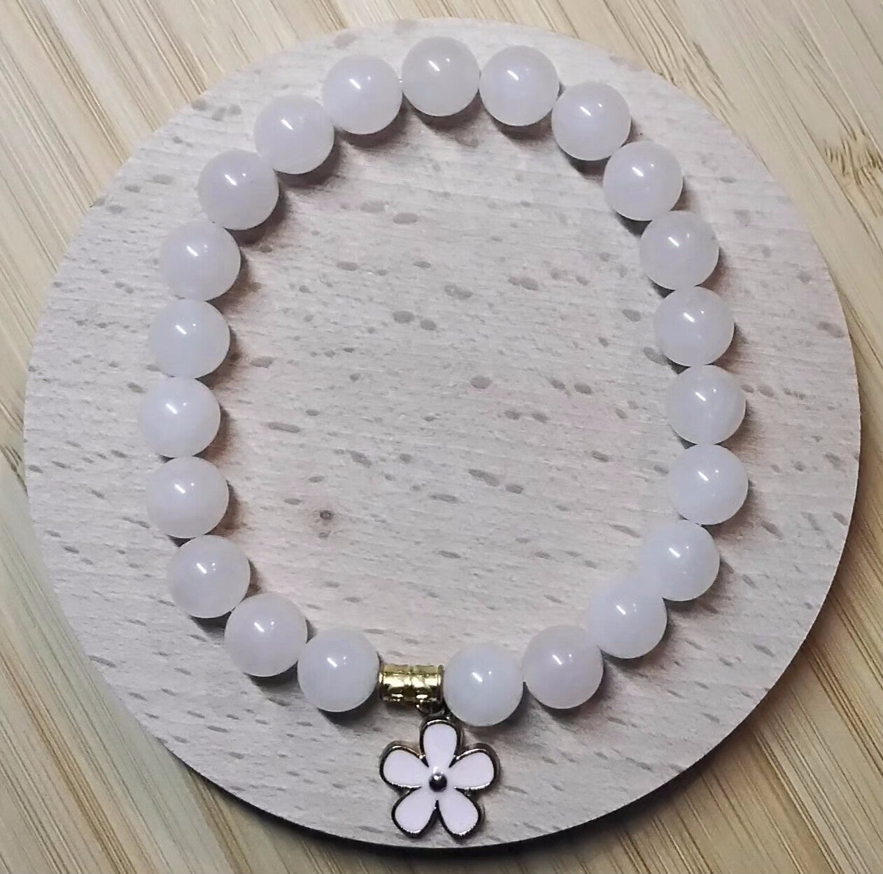 Bracelet en Quartz rose
