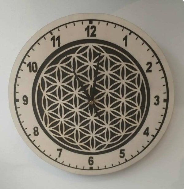 Horloge Fleur de vie , 28 cm