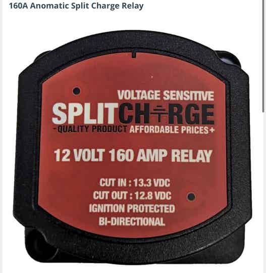 160A Anomatic Split Charge Relay