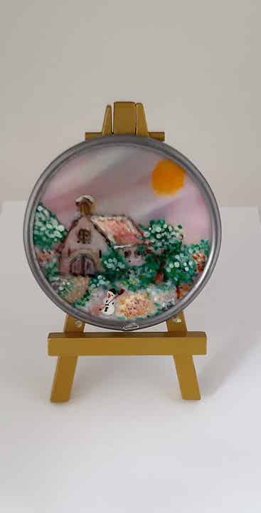 KERST TAFEREEL OP GLAS