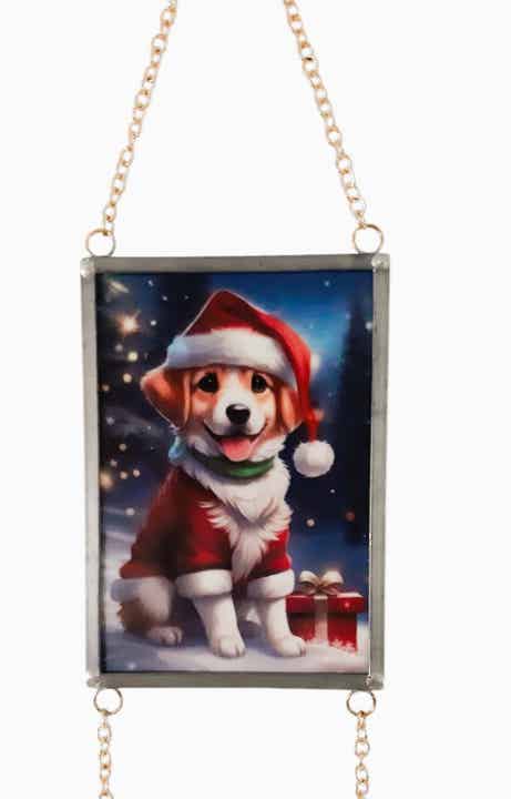 GLAS IN LOOD KERSTHONDJES