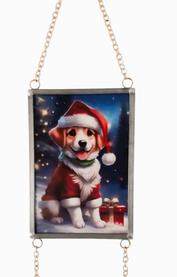 GLAS IN LOOD KERSTHONDJES