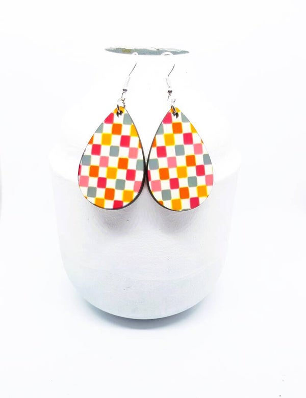 SUBLIMATIE OORBELLEN  BLOKJES