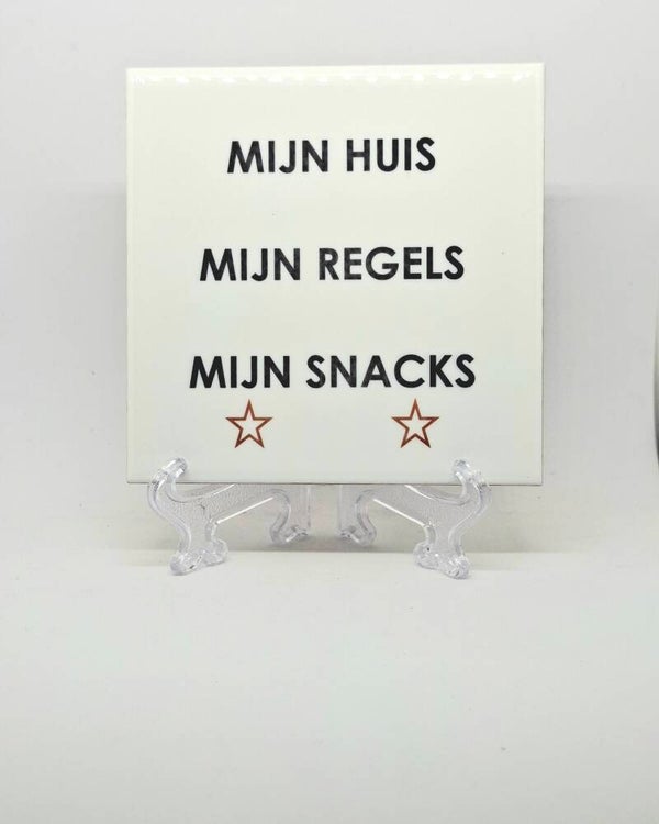 Humoristische Sublimatie Tegel 11 x 11cm-Hoogglans