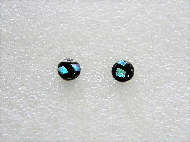 Glazen dichroic oorknopjes