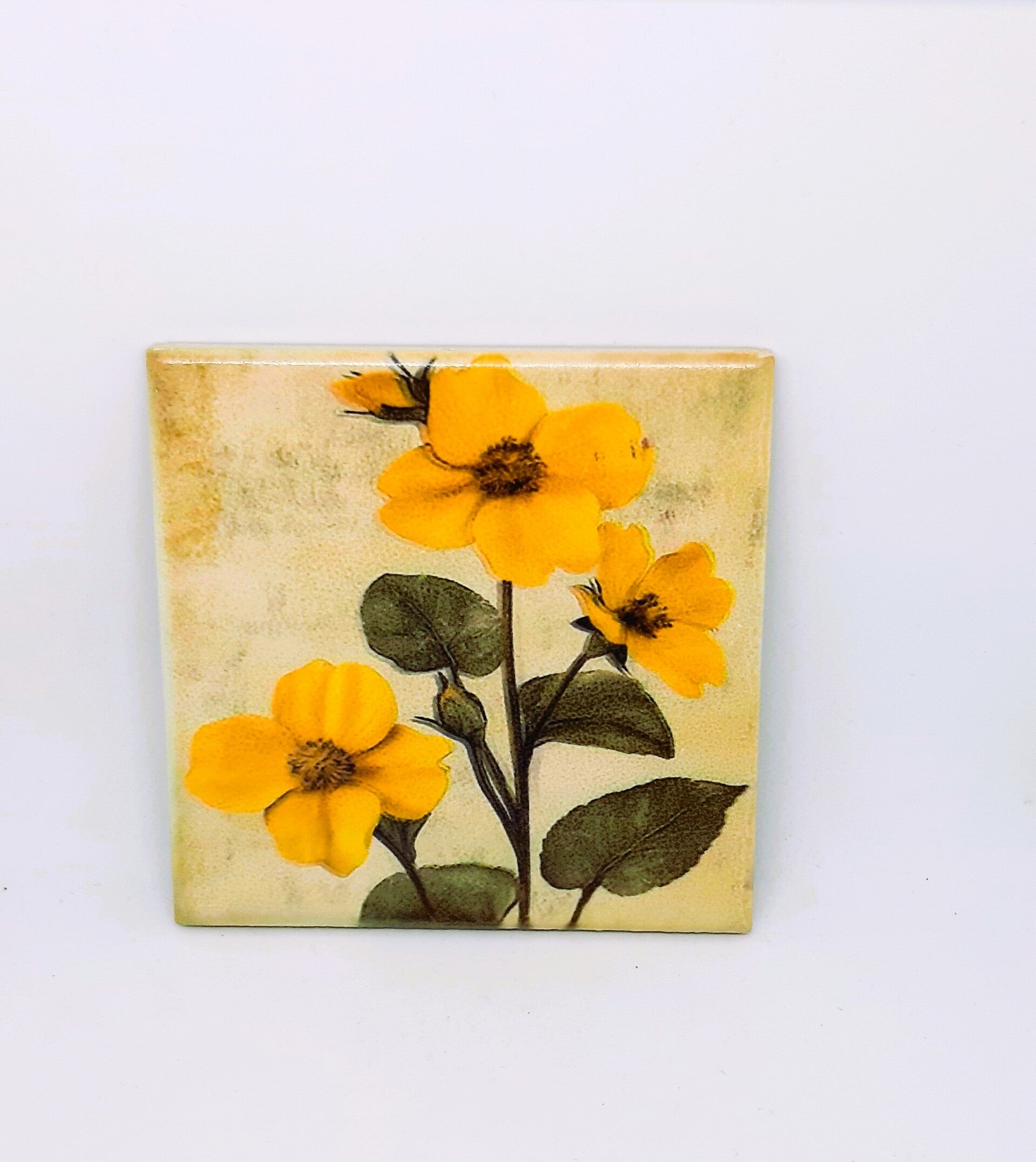 TEGELTJE VINTAGE BOTERBLOEM