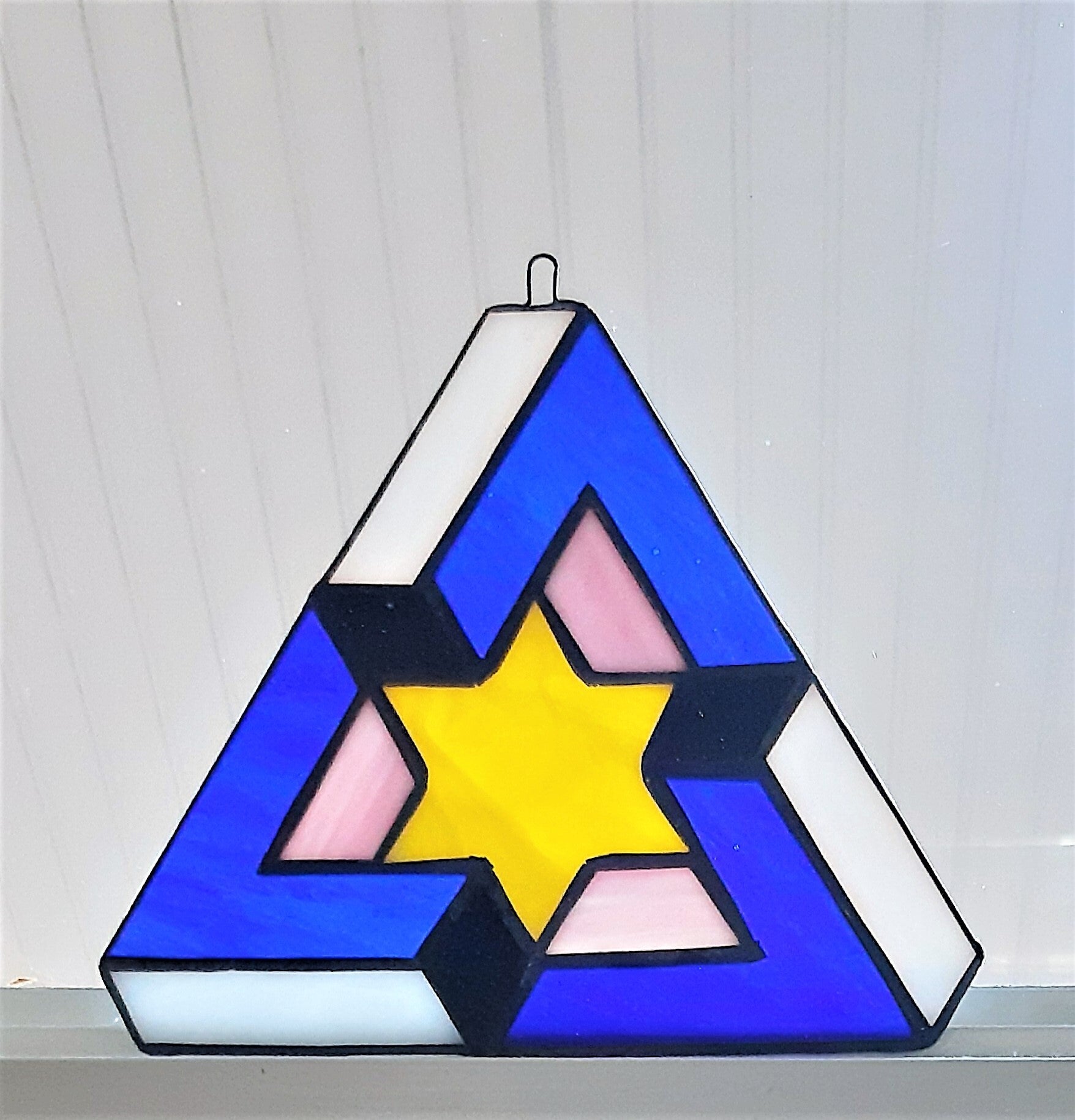 Miyuki kralen ketting in blauw/goud