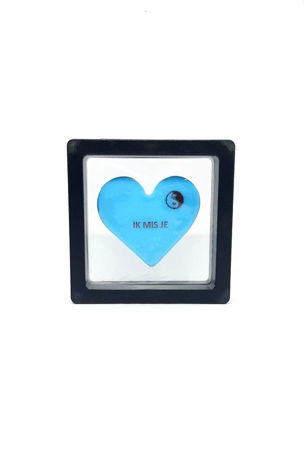 GLAS HARTJE IK MIS JE