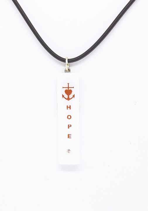 KETTING MET GLASHANGER HOPE