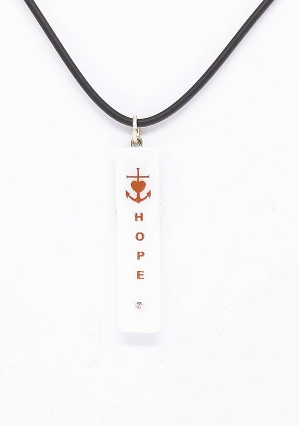 KETTING MET GLASHANGER HOPE