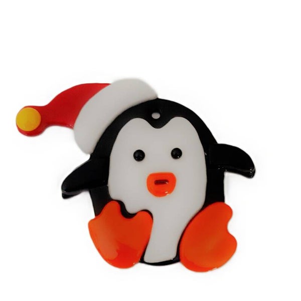 Glazen Pinguïn -Hangende Kerstdecoratie voor een Sfeervolle Kerst