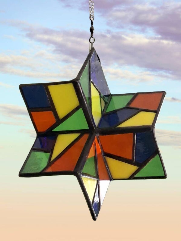 Tiffany-Spinner-Kleurrijk-Decoratie-Tuin-Handgemaakt