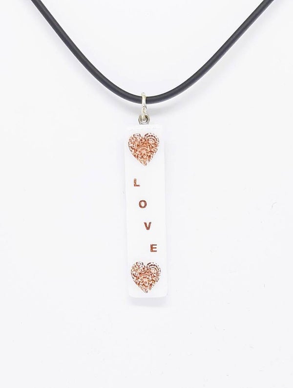 KETTING MET GLASHANGER LOVE