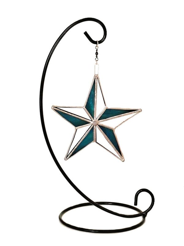 Tiffany Ster-Kersthanger op Standaard Kerstdecoratie Handgemaakt