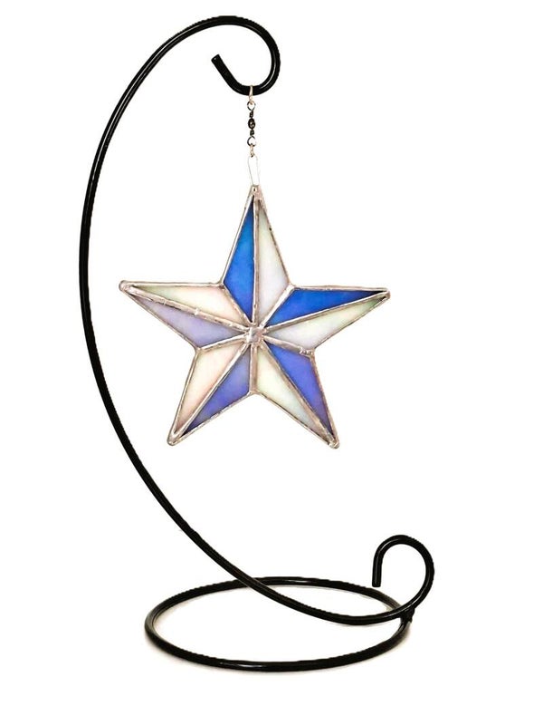 Tiffany Ster op Standaard Kerstdecoratie Duurzaam Handgemaakt