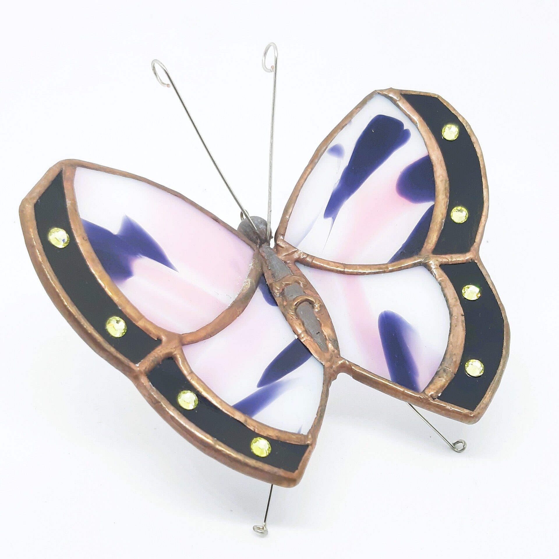 Tiffany Vlinder roze gemeleerd met Swarovski