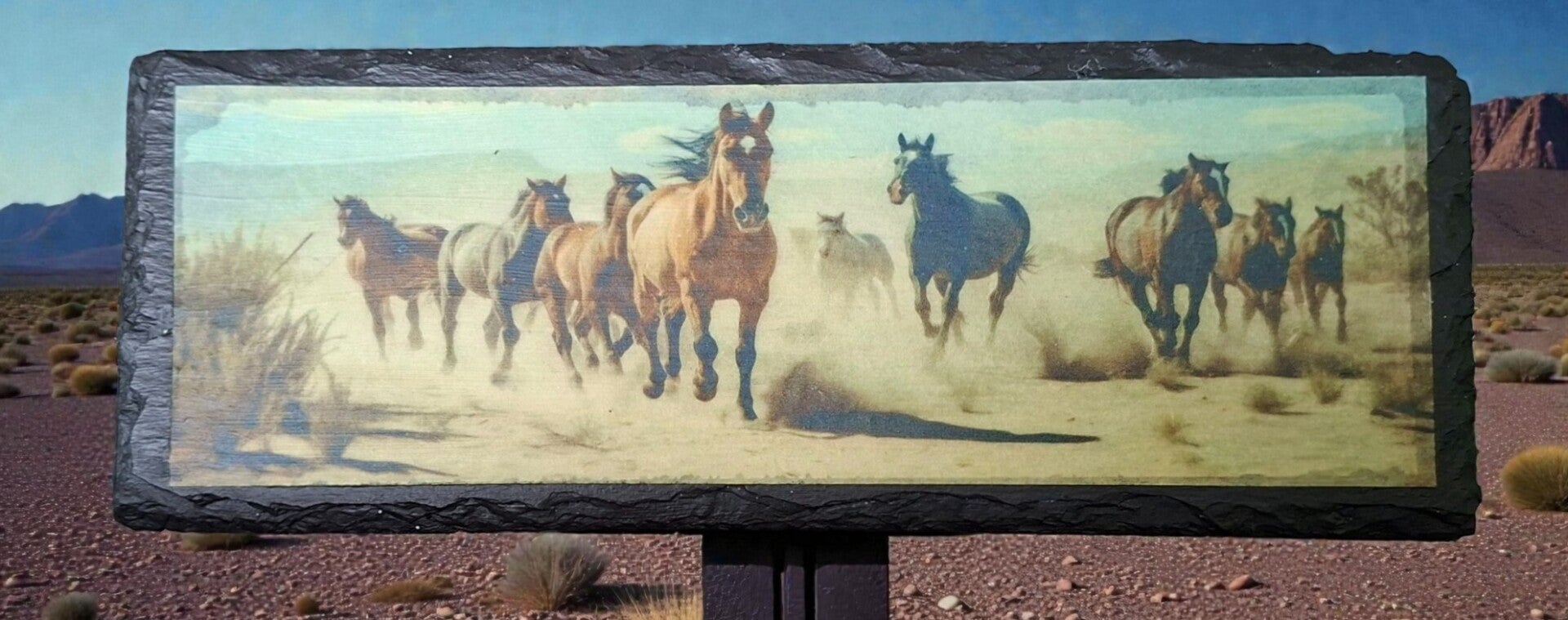 LEISTENEN PLATEAU WILDE PAARDEN