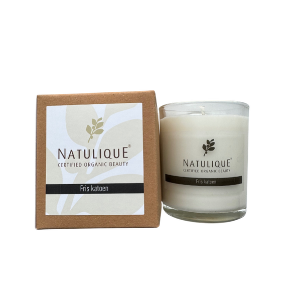 NATULIQUE Natuurlijke Massage geurkaars: Fris Katoen