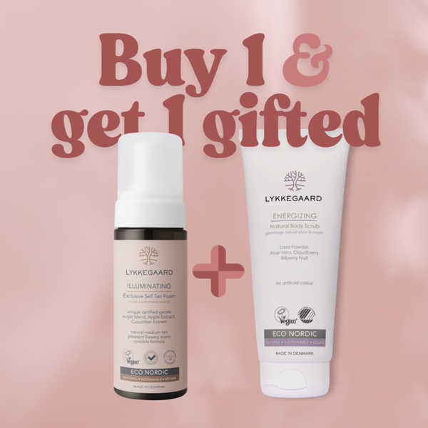 Illuminating Self-Tan Foam krijg + Energizing Body Scrub cadeau!