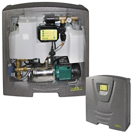 Installatie van DAB regenwaterpomp voor hergebruik van regenwater