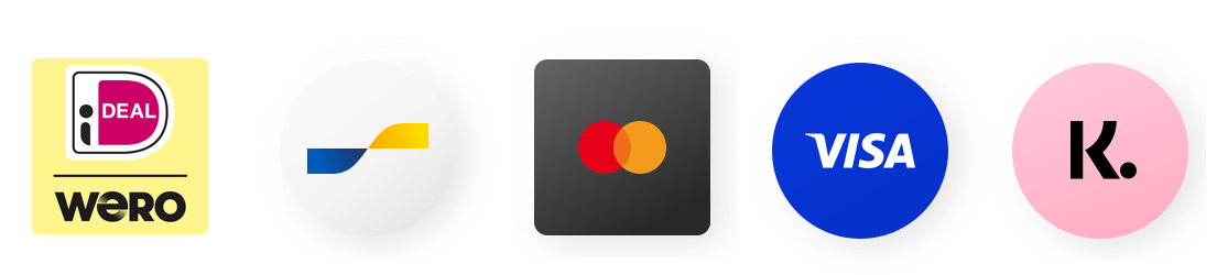 Betaalmethoden: iDeal - Bancontact, Mastercard - Visa