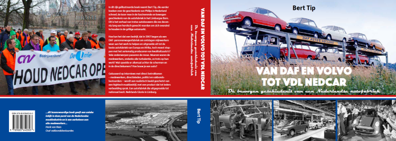 Omslag boek over autofabriek door Bert Tip