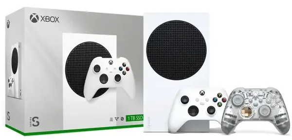 Xbox Series S 1 To blanche + bloc de chiffrement Ghost supplémentaire