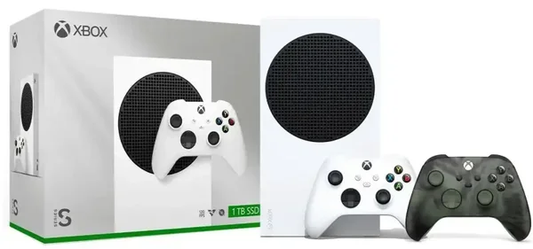 Xbox Series S 1 To blanche + manette de vapeur nocturne supplémentaire