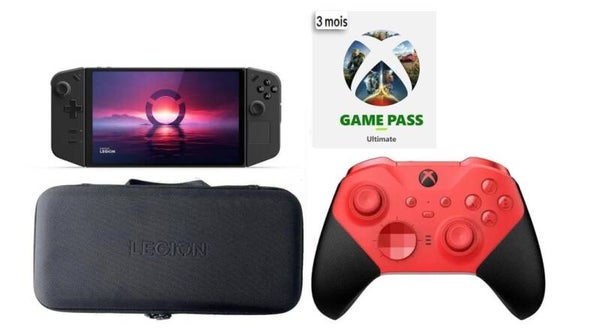 Lenovo Legion Go AMD Ryzen Z1 Extreme 8,8" FHD IPS Win11 Home GP Ultimate console 3 mois + étui + pad Elite Series 2 Core Rouge