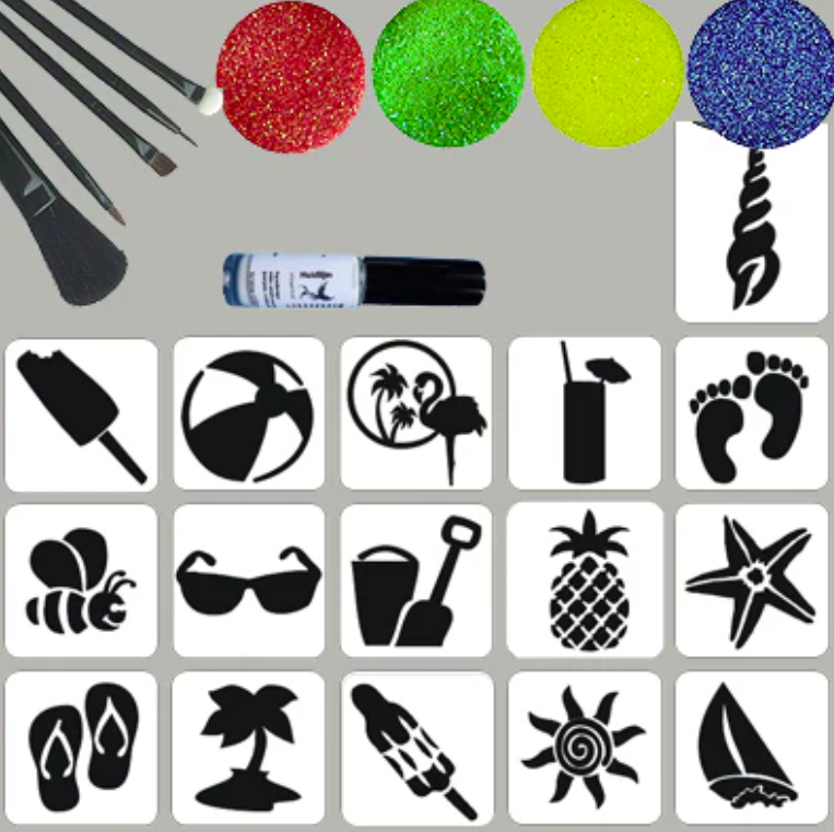 Glittertattoo pakket SMALL (16)