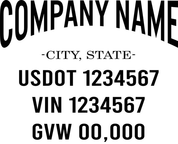 LOGO & NUMBERS PACKAGE