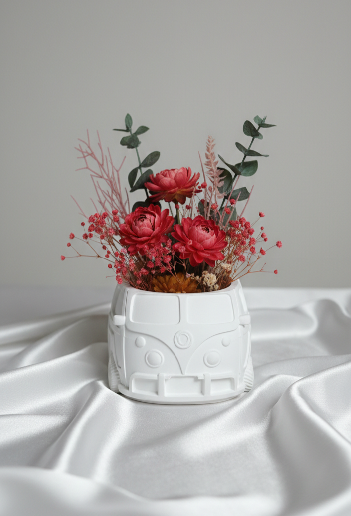 Abenteuer-Bus für Trockenblumen