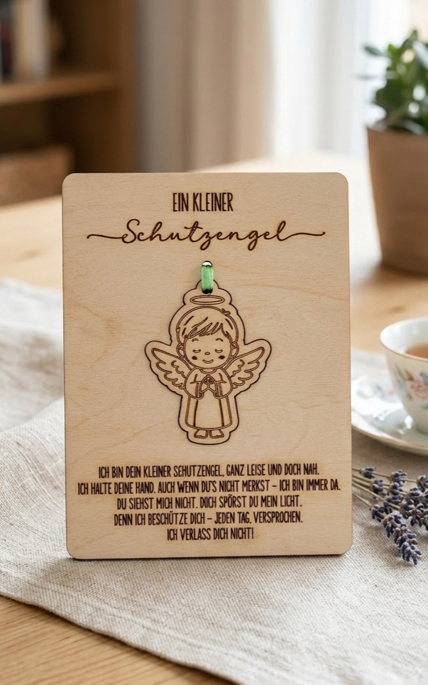 Holz-Engel "Hoffnung & Geborgenheit"