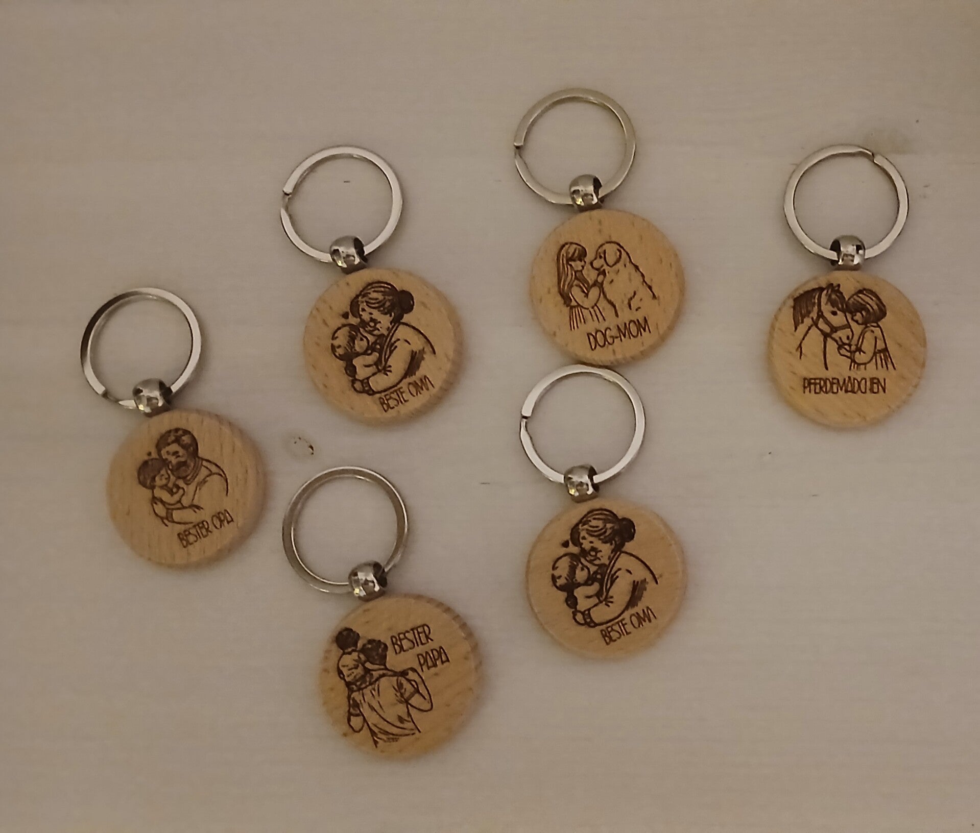 Holz-Schlüsselanhänger - Personalisiert