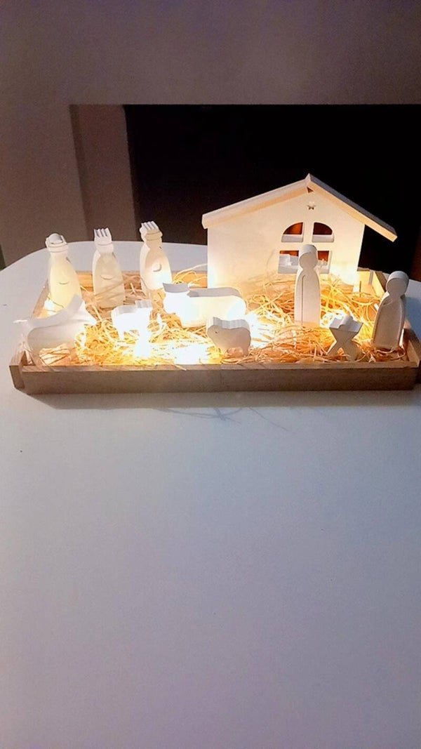 Holztablett "Krippe"