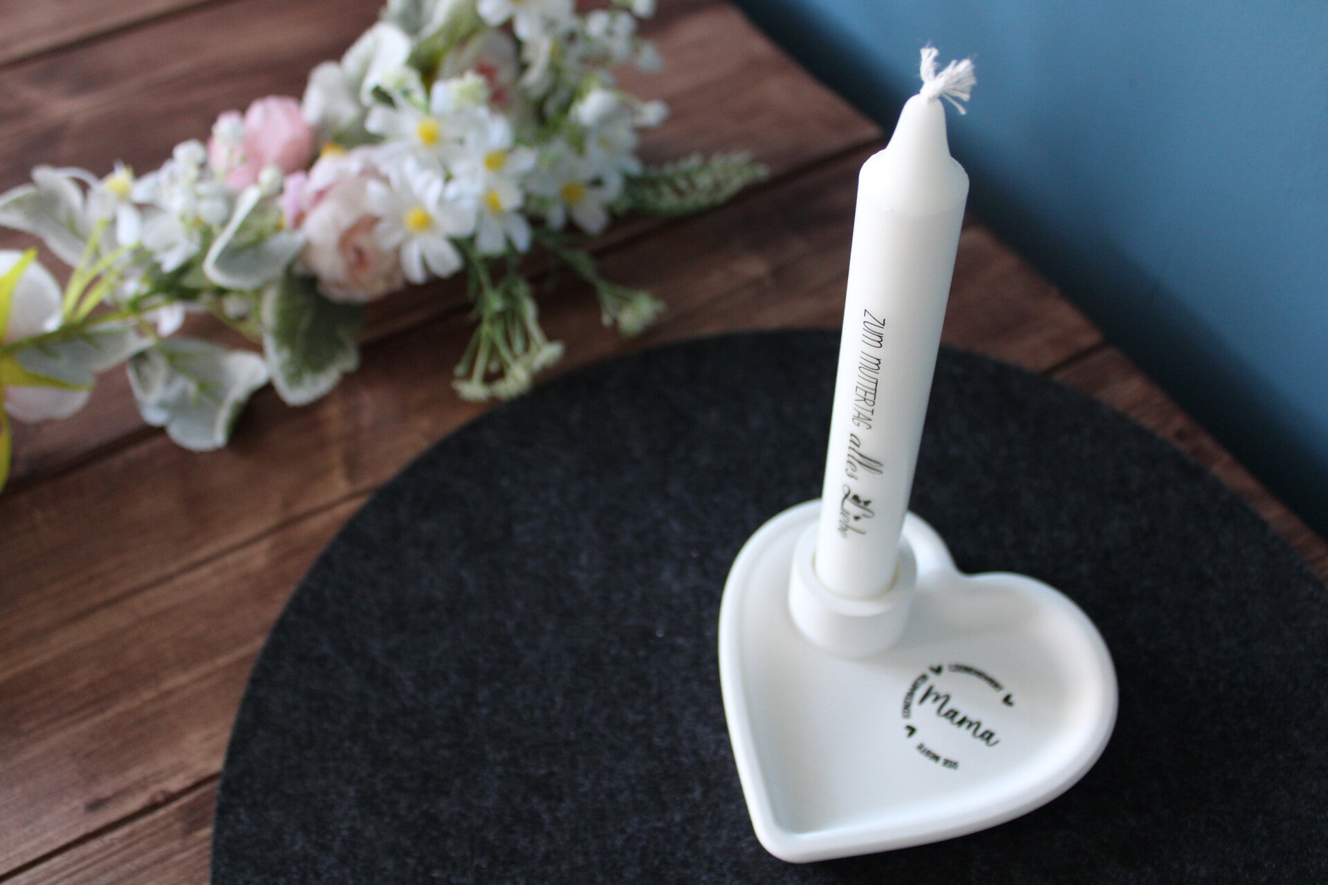 Muttertagherz mit Rub on