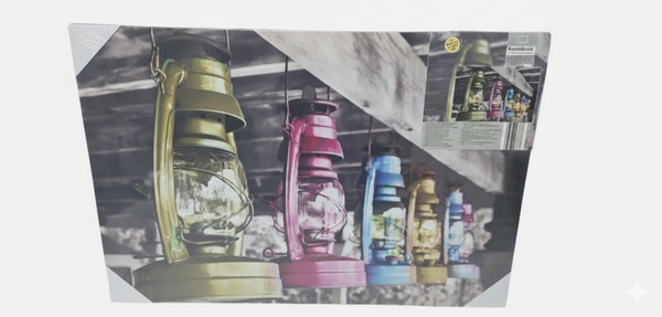 Kunstdruck led leucht effekten