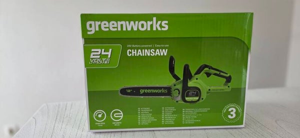 Neu ovp Greenworks 24 v akku Kettensäge inklusive Akku  Charger