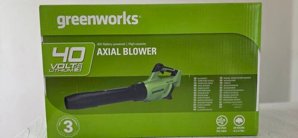 Greenworks 40V Akku Laubbläser 193km/h mit Akku & Ladegerät