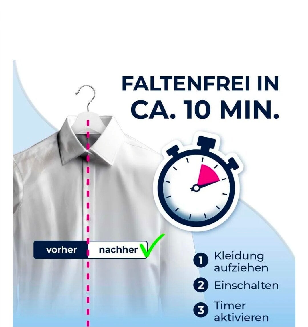 CLEANmaxx Bügler für Hemden & Blusen - 1800W - Weiß/Silber