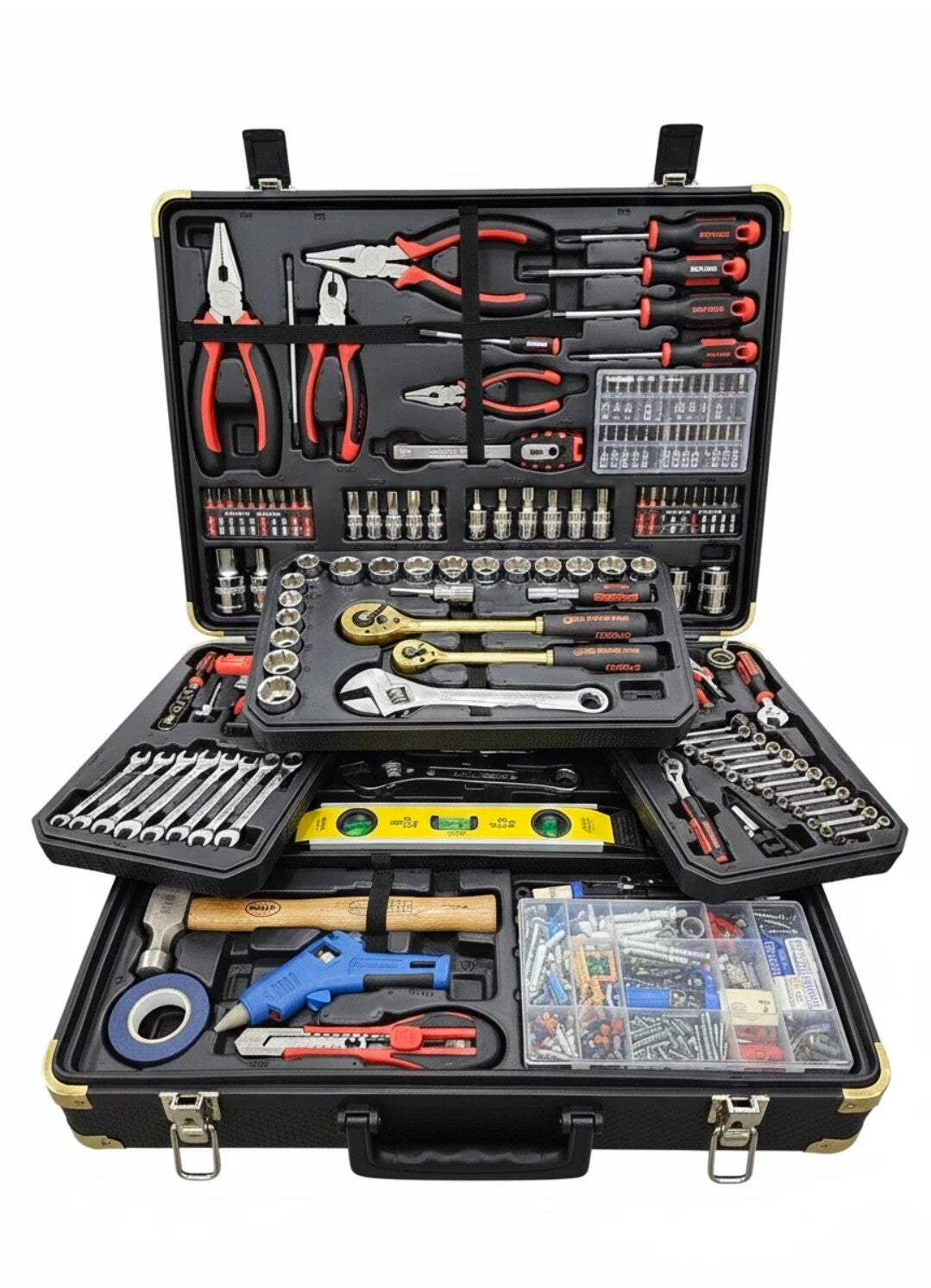 SCHWARTZMANN Werkzeugkoffer 409-tlg. XXL Trolley Ratsche, Stecknüsse etc. NEU