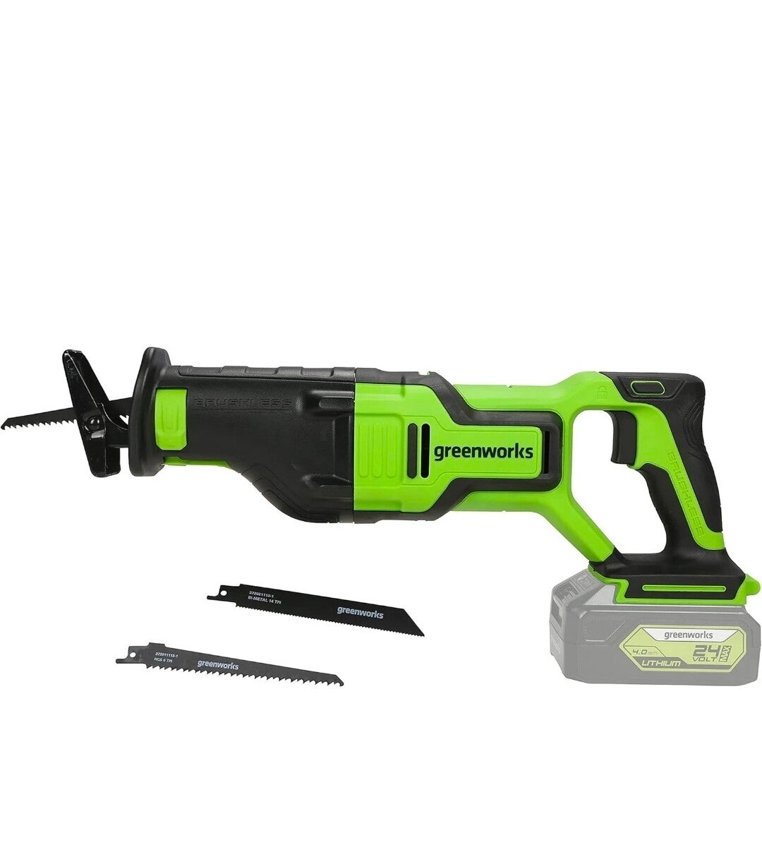 Greenworks GD24RS Akku Säbelsäge Mit Bürstenlosem Motor, 2700Spm, 28 Mm Hublänge neu ovp