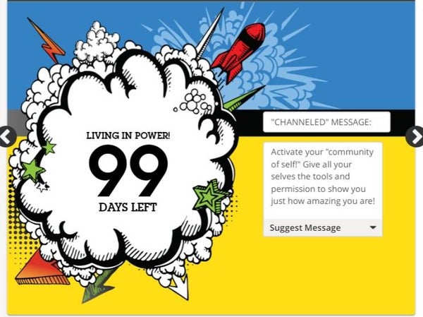 99 DAYS OF POWER CALENDAR (tear off)