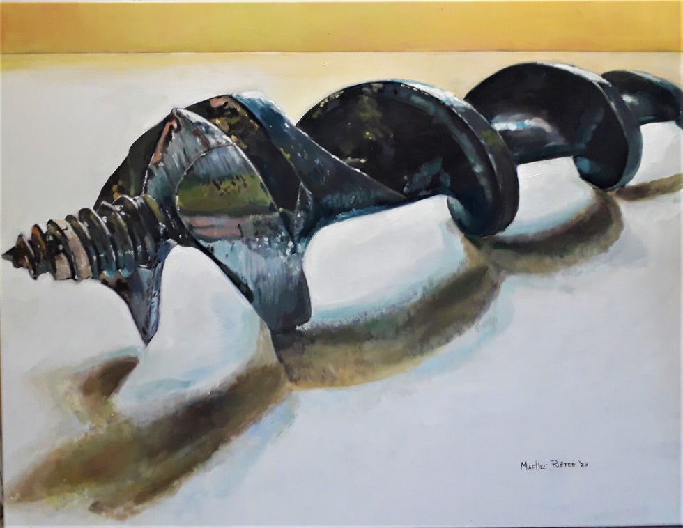 Hard surface painting olieverfschilderij Marlies Ruiter oilpainting detailschilderij