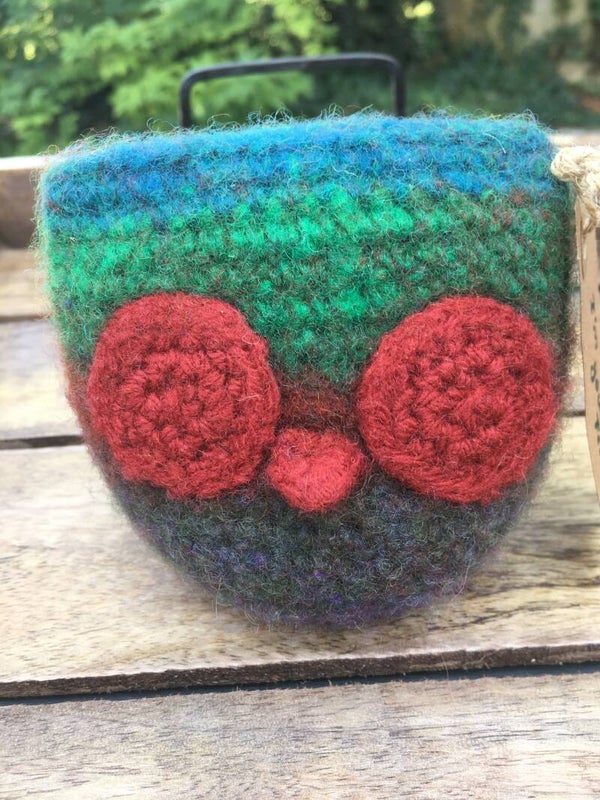 Friend - Owl, colourful & red