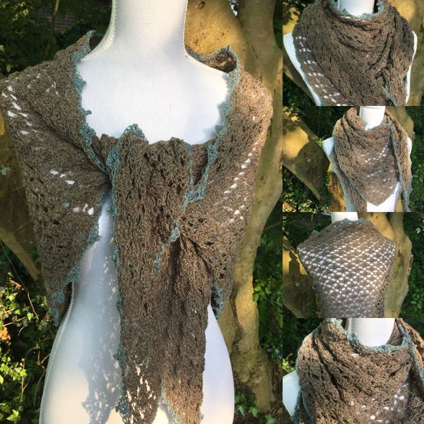 Kiss - grey-brown w/ blue edge