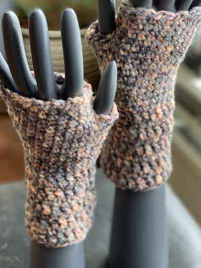 Polswarmers / Mittens - Grijs-Pastel / Grey-Pastels