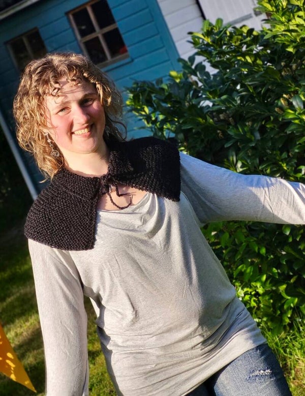 Claire's Collar - Zwart, wol / Black, wool