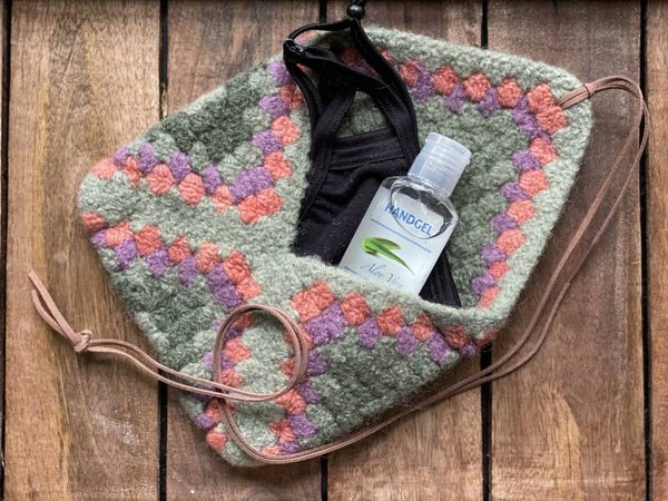 DownToEarthBag - Groen-Oranje-Lila / Green-Orange-Lilac