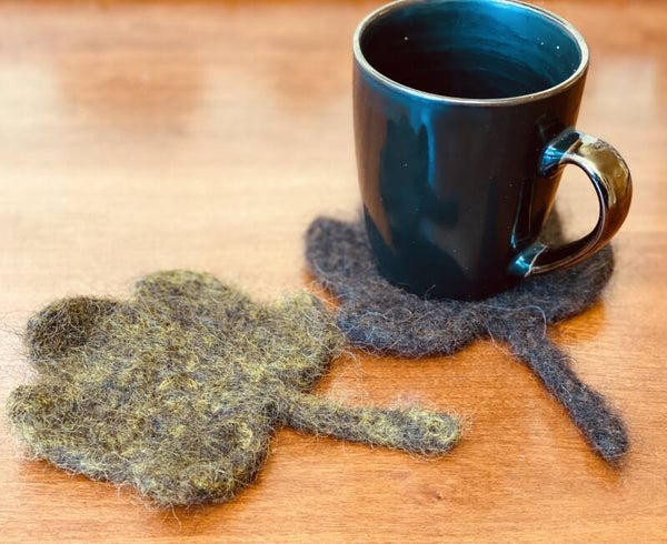 SoftCoasters AhornBlad, 2 stuks, Bruin & Goudbruin